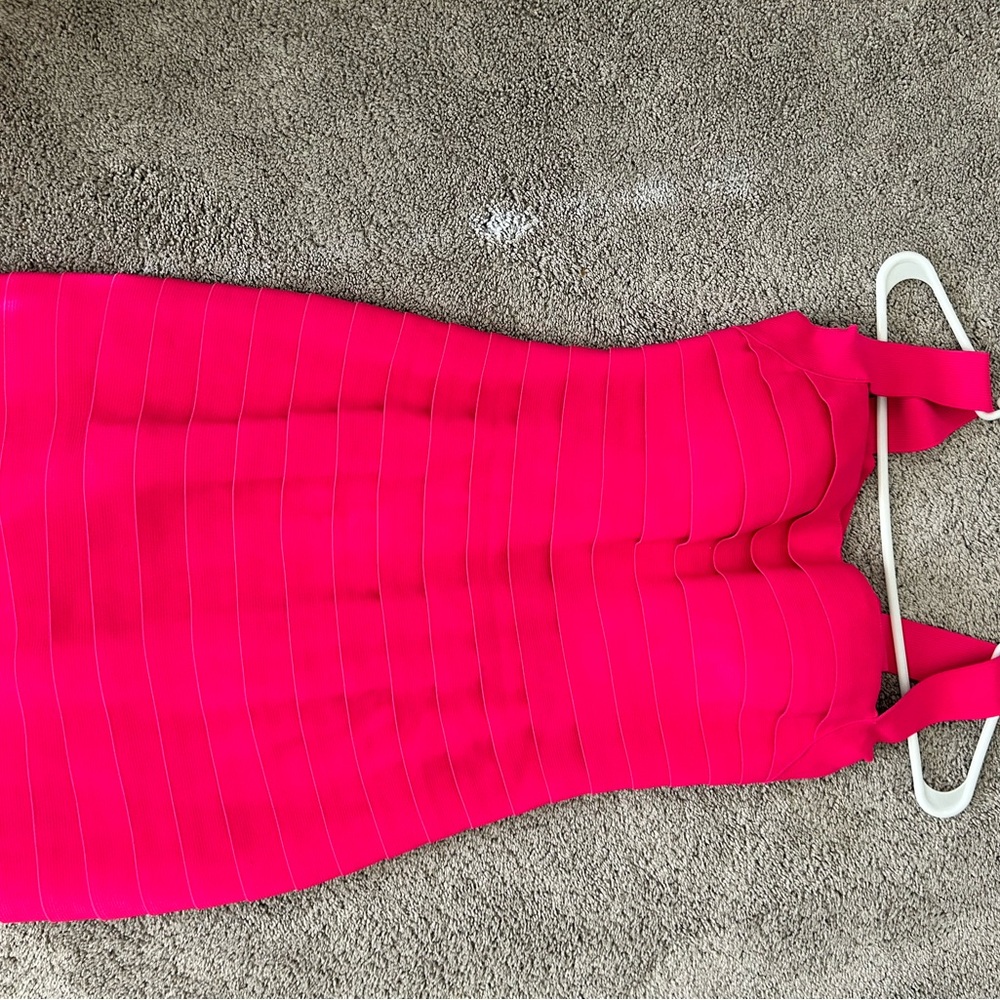 Vibrant Pink Bandage Dress